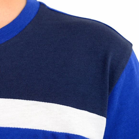 Emporio Armani EA7 Boys Bright Blue Short Sleeve Logo Print Crewneck T-Shirt - Picture 4 of 7